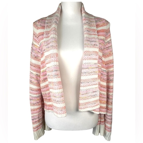 Anthropologie | Moth | Drape Front Multicolor Cardigan - Picture 3 of 8